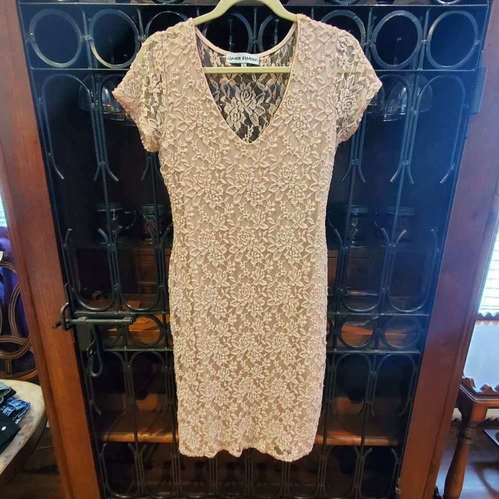 Pink Lace Dress